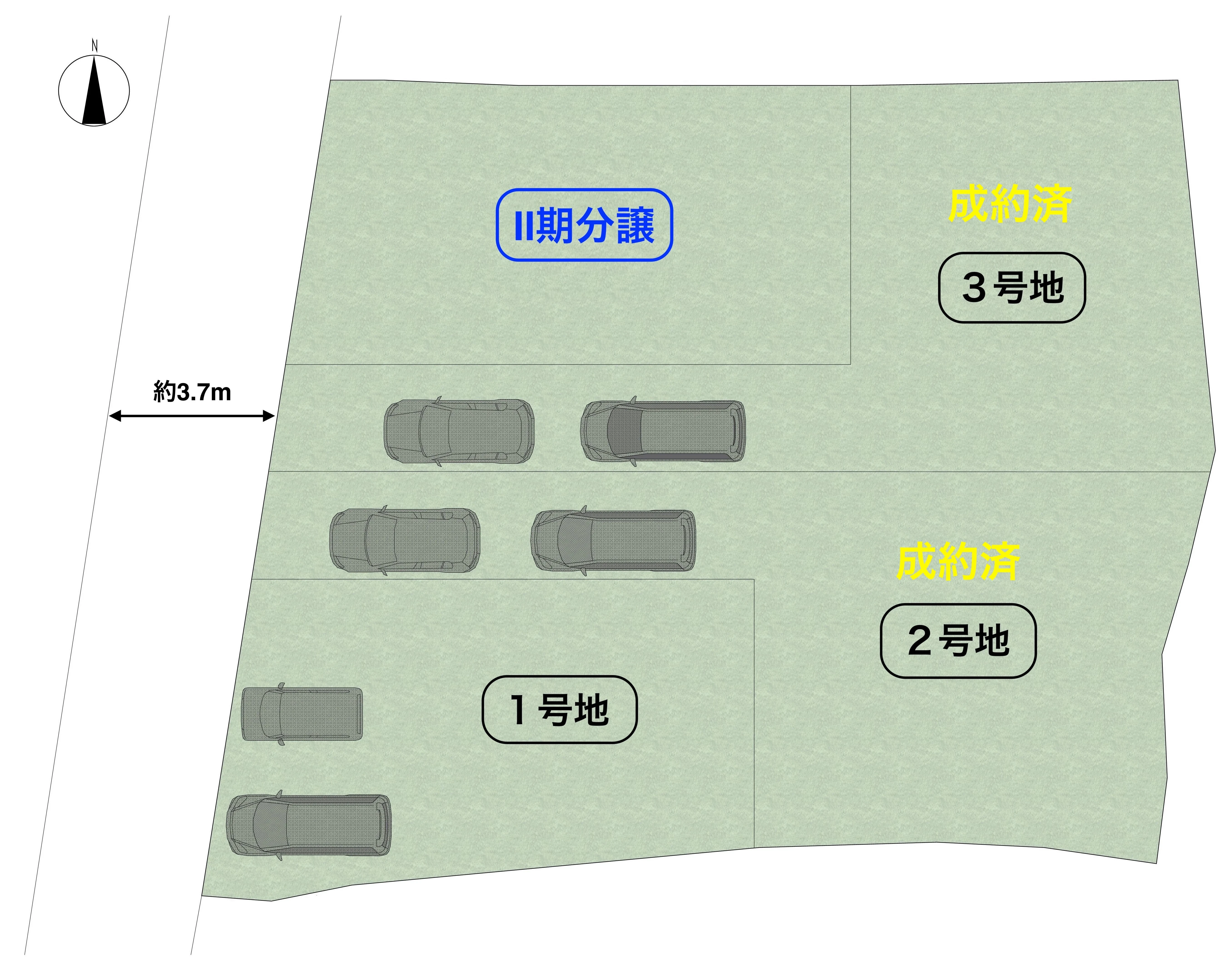 京都市北区紫野西藤ノ森　区画図