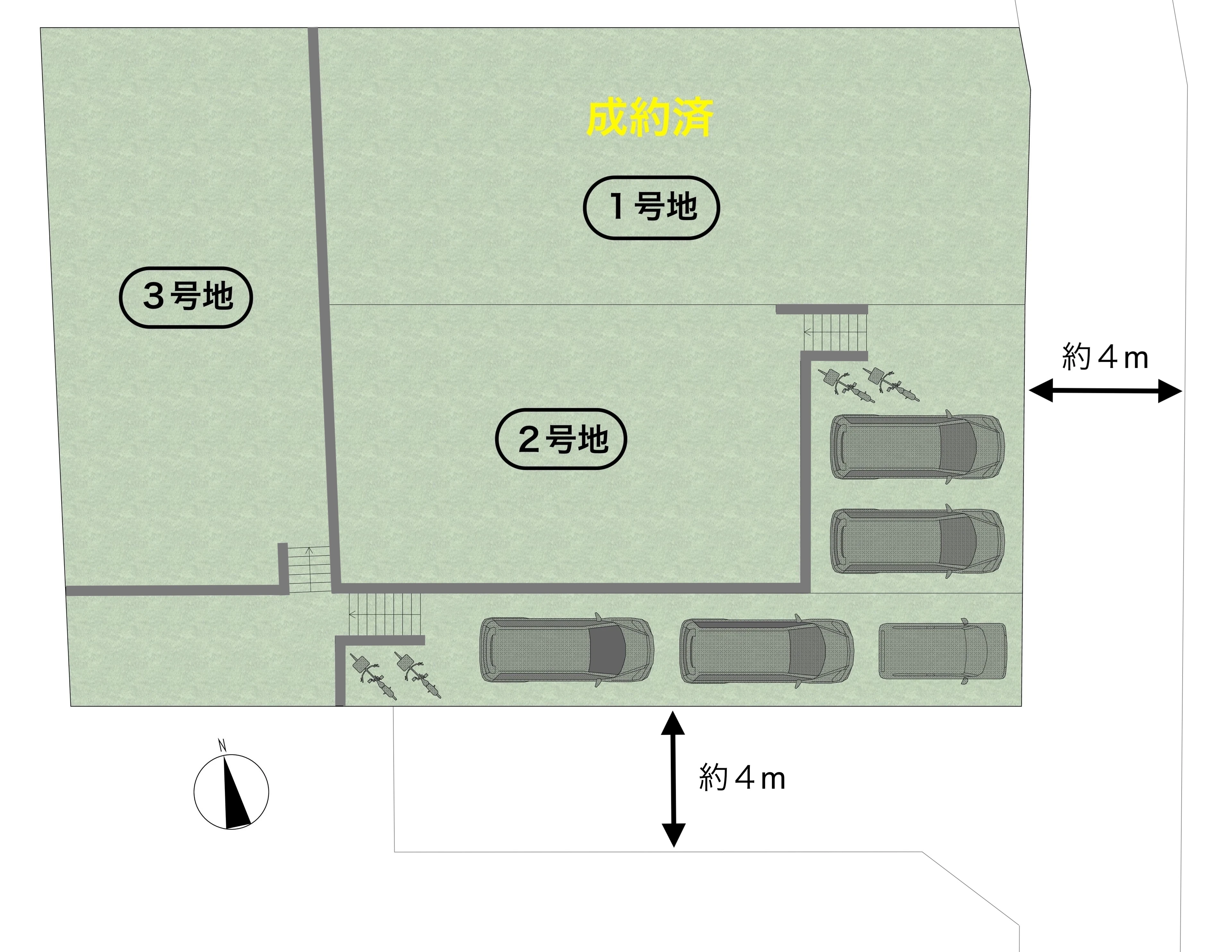 京都市北区紫野西藤ノ森　区画図