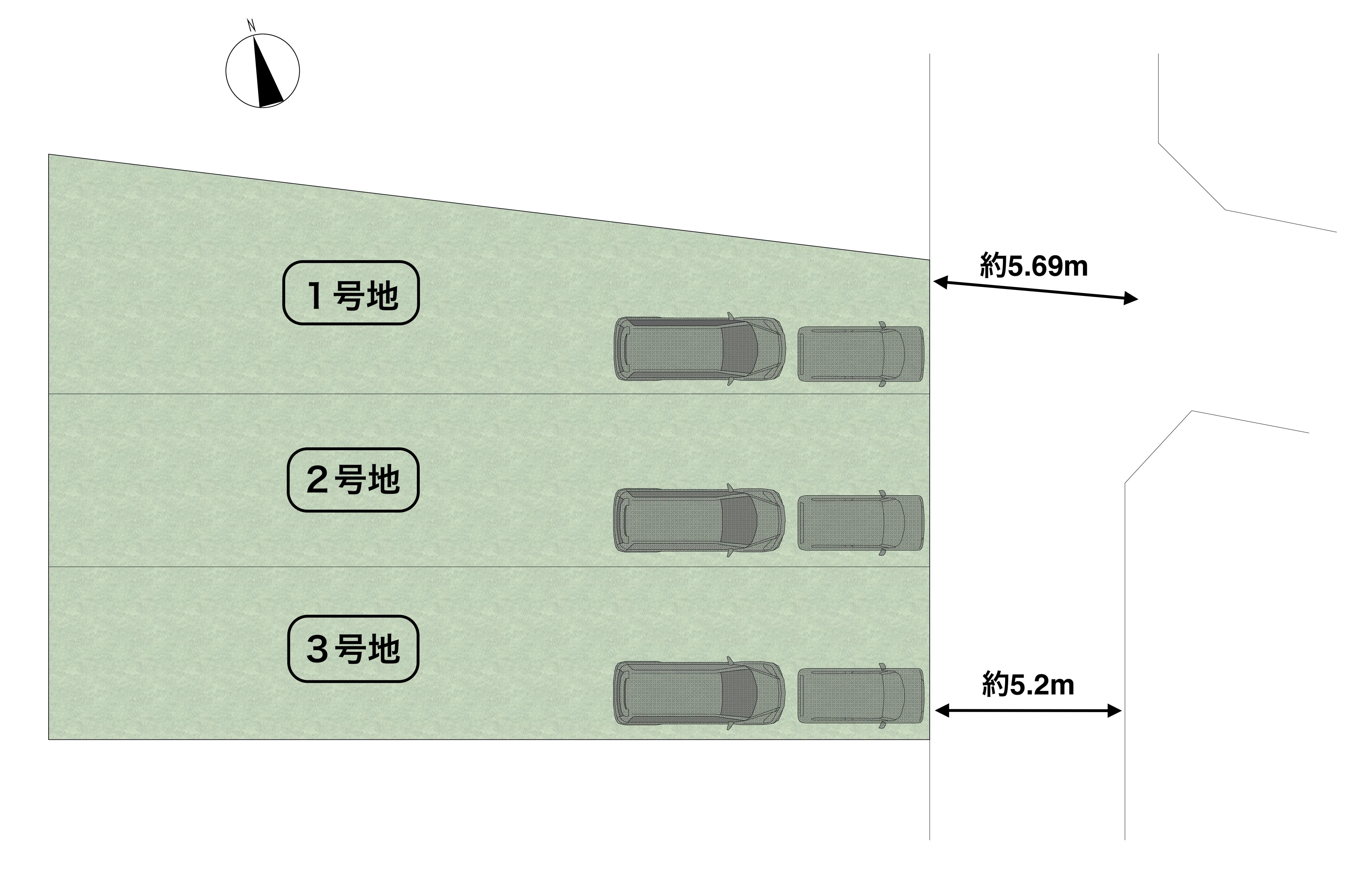 京都市北区紫野西藤ノ森　区画図